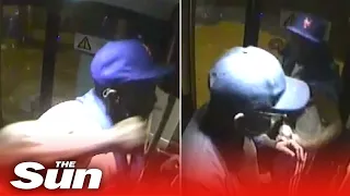 Police hunt for bus thug who beat NHS worker unconscious in row over face masks