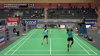 Match point - Korepap / Sudjaipraparat vs Busch / Schulz - WD, SF - Swedish Open 2022