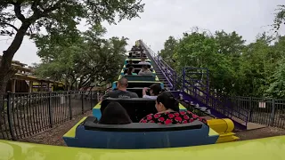 Steel Eel Back Car POV at SeaWorld San Antonio