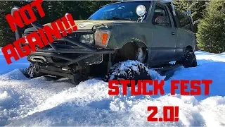 Snow Wheeling Stuck Fest 2.0 Toyota Pickup and Lexus Gx470 Oregon  Cascades    2019