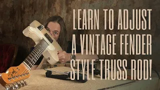 Zen & The Art Of Guitar Maintenance #7 - "Learn how to adjust your vintage Fender style truss rod!"