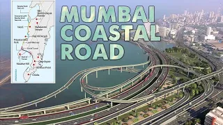 Mumbai Coastal Road Aerial View and Construction Timelapse (2018-2023)