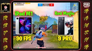 RED MAGIC 9 PRO vs IPAD M1 2021 TDM COMPARISON ( 90 FPS 🔥) IPAD VIEW ADVANTAGE? RECOIL, HIP-FIRE