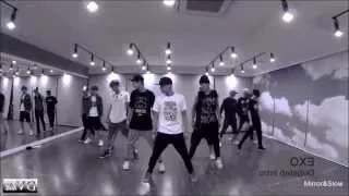 [Mirrored and Slow 75%] EXO - Dubstep Intro Dance Practice