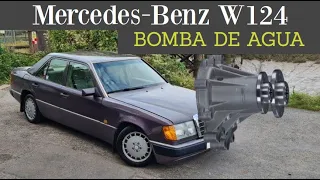 Mercedes Benz W124 - Cómo cambiar la bomba de agua. averiguar la fuga tutorial