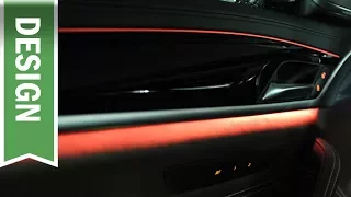 Ambiente Beleuchtung im 5er BMW (2018): Zweifarbiges ambientes Licht im Cockpit