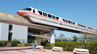 EPCOT Monorail 2023 Complete Ride to WDW Transportation & Ticket Center · Walt Disney World 4K