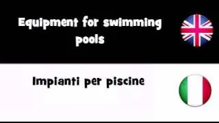 TRANSLATE IN 20 LANGUAGES = Equipment for swimming pools