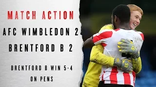 Match Action: AFC Wimbledon 2 Brentford B 2 (4-5 pens)