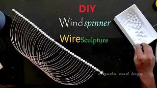 DIY Kinetic Wire Sculpture Wind spinner/KWS22