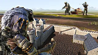 TESLA'S ARMY ATTACKS SAURON'S FORTRESS - Epic Battle Simulator 2 - UEBS 2