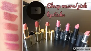 Affordable mauve lipsticks