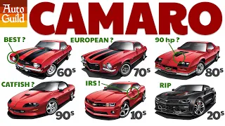 All 6 Camaro generations explained (30 criteria compared)