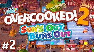 Overcooked 2: Suns Out Buns Out - #2 - FIERY FIREWORKS!!! (4-Player Gameplay)