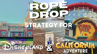 How to rope drop at Disneyland and Disney California Adventure using expert tips and what NOT to do.