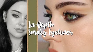 In Depth SMOKY EYELINER Tutorial 🤎  | Julia Adams