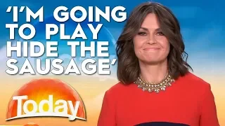 Lisa Plays 'Hide The Sausage' | TODAY Show Australia