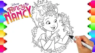 Learn How to Draw Fancy Nancy from Disney's Hit Show Fancy Nancy | Fancy Nancy Coloring Book