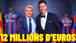 12 MILLIONS D'EUROS PAR AN ET UN CONTRAT DE DEUX ANS : VOICI LE CONTRAT DE LEWANDOWSKI AU BARÇA