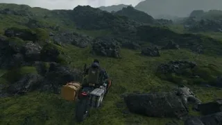 Death Stranding - Reverse Trike vs. MULE Early Game Camp (Hard Difficulty/No Damage)