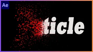 Particle Text Disintegration Animation in After Effects - After Effects Tutorial | No Plugins Used|