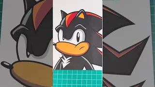 How To Draw Shadow The Hedgehog #art #drawing #sonic #shorts