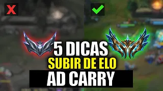 5 DICAS PARA SUBIR DE ELO COMO ADC! MELHORE SEU FARM, MECÂNICA e MACRO COM DICAS SIMPLES!