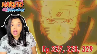 Naruto teams up with Kurama | Naruto's new look | Naruto Shippuden Episode 327, 328, 329 Reaction