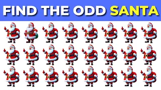 🔎 FIND THE ODD EMOJI OUT - CHRISTMAS Edition 🎅 | Odd One Out Challenge | Emoji Quiz