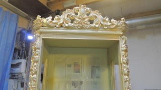 Резной шкаф из массива дуба (часть 2) carved cabinet. Мебель на заказ
