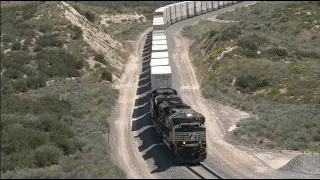 4K: BUSY AFTERNOON ON THE CAJON PASS ( MAY 2024 )