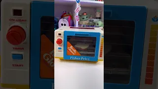 Vintage 1987 Fisher Price Fun With Food Golden Glow Toaster Oven #asmr #nostalgia