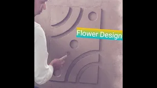 New Plaster wall flower design || Amazing flower design||How to make flower design in plaster