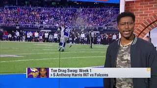 Nate Burleson reveals top toe drag swag catches from Week 1