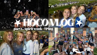 homecoming week VLOG (part 1 - TPing, spirit week, & more!!)