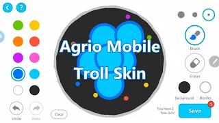 How to make a Agario Troll skin (mobile) #agario #trollskin