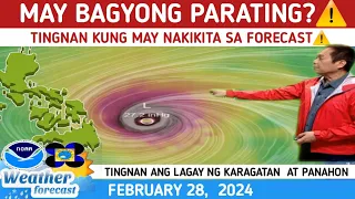 MAY BAGYONG PARATING?⚠️TINGNAN DITO⚠️WEATHER UPDATE TODAY FEBRUARY 28,  2024