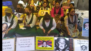 256. Собираемся на фабрику чая. Демонстрация тибетских женщин. Верните Панчен ламу! Индия 2022.