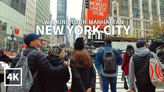 [4K] NEW YORK CITY - Walking Tour Manhattan, Lexington Avenue & 34th Street, Travel, NYC