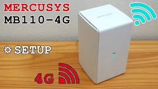 Mercusys MB110-4G router 4G Wi-Fi • Unboxing, installation, configuration and test