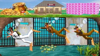 अंडरवाटर जेल चोर Underwater jail Thief Escape New Funny Comedy Video