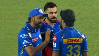 Virat Kohli & Rohit Sharma fought with Hardik Pandya when he started abusing after winning MI vs RCB