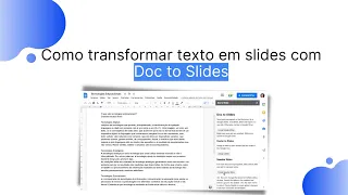 Como transformar texto em slides | Doc to Slides