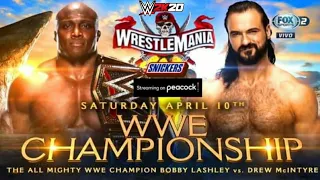 DREW MCINTYRE VS BOBBY LASHLEY_WWE CHAMPIONSHIP_WRESTLEMANIA 37_SIMULACION