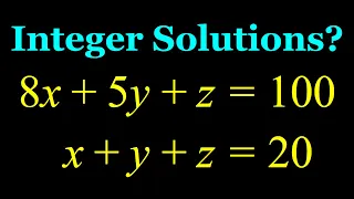 A Quick and Easy Linear Diophantine System