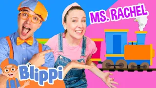 Blippi and Ms. Rachel Choo Choo Train Play | Vehicles For Toddlers | Educational Videos For Kids