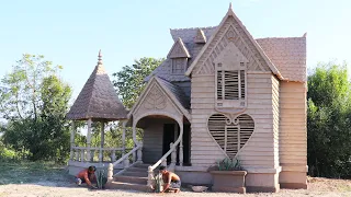 Build The Most Beautiful Victorian House By Ancient Skills [Part 2]