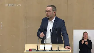 Nationalrat Herbert Kickl (SPÖ) Mo., 17.5.2021