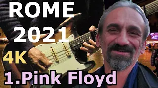 4k Shine On You Crazy Diamond,  Pink Floyd lover guitar cover, voice, Piazza Navona Rome