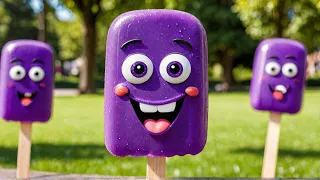 Grimace Popsicle with Gumball Eyes